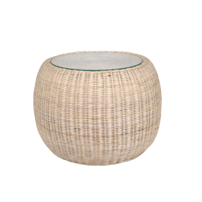 SYLVIE RATTAN TABLE